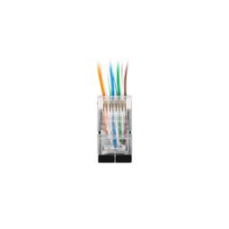 Conector lanberg cat.6 f - utp 8p8c pass through type pack 20 uds