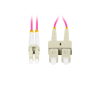 Cable de fibra optica lanberg multi lc - upc - sc - upc duplex lszh om4 50 - 125 3.0 - 1m