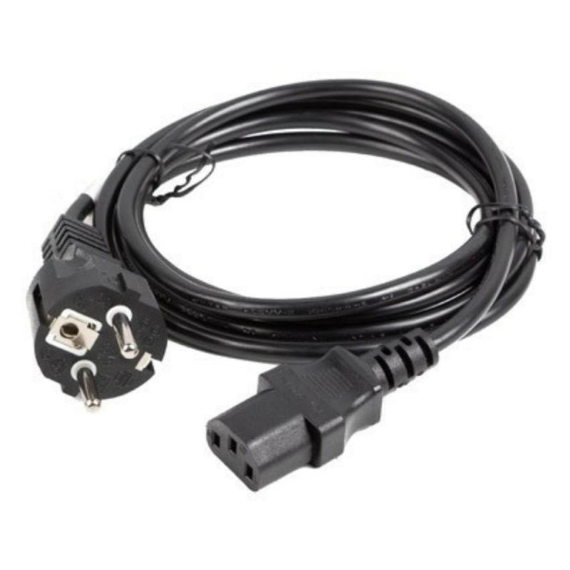 Cable schuko a c13 lanberg 1.8m - hembra - hembra - negro