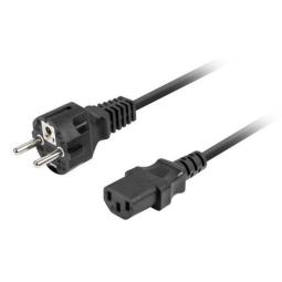Cable schuko a c13 lanberg 1.8m - hembra - hembra - negro