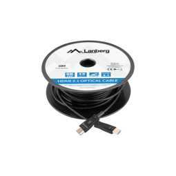 Cable hdmi aoc lanberg v2.1 m - m optico activo 8k 60hz 10m negro