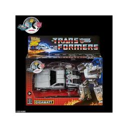 Figura hasbro back to the future x transformers more than meets the eye gigawatt delorean