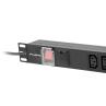 Regleta lanberg 1u 16a rack 19 pulgadas 8x socket iec c13 negro 2m