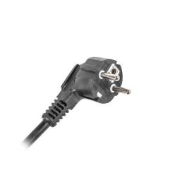 Regleta lanberg 1u 16a rack 19 pulgadas 5x socket schuko negro 2m