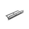 Patch panel lanberg 12 puertos 1u organizador modulos keystone negro