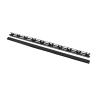 Panel organizador de cables vertical rack 19 pulgadas 47u suelo negro 2 piezas