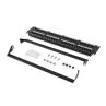 Patch panel lanberg 48 puertos 2u 19 pulgadas cat.6 negro