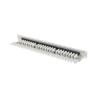 Patch panel lanberg 24 puertos 1u 19 pulgadas cat.6a utp con organizador cables gris