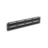 Patch panel lanberg 48 puertos 2u 19 pulgadas cat.6 negro