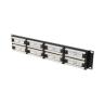 Patch panel lanberg 48 puertos 2u 19 pulgadas cat.6 negro