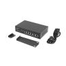 Switch lanberg 6 puertps 100mb 4xpoe+ - 2x fast ether 60w rack 10 pulgadas - 19 pulgadas