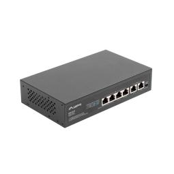 Switch lanberg 6 puertps 100mb 4xpoe+ - 2x fast ether 60w rack 10 pulgadas - 19 pulgadas