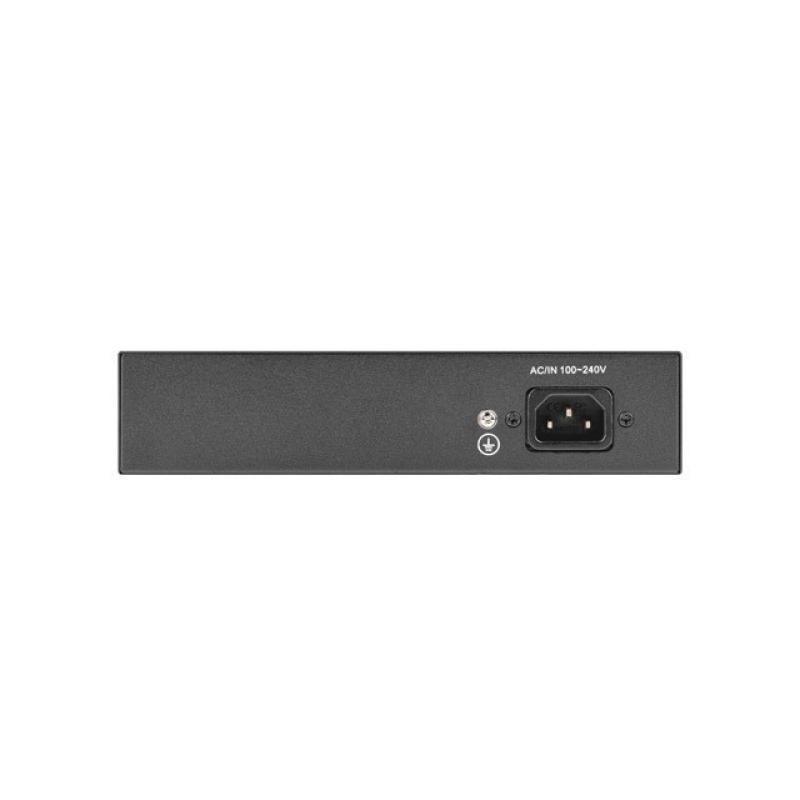 Switch lanberg 6 puertps 100mb 4xpoe+ - 2x fast ether 60w rack 10 pulgadas - 19 pulgadas