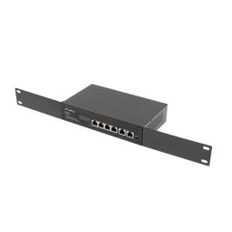 Switch lanberg 6 puertps 100mb 4xpoe+ - 2x fast ether 60w rack 10 pulgadas - 19 pulgadas