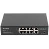 Switch lanberg 10 puertos 100mb 8xpoe+ - 2x gbit ether 120w rack 10 pulgadas - 19 pulgadas
