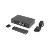 Switch lanberg 10 puertos 100mb 8xpoe+ - 2x gbit ether 120w rack 10 pulgadas - 19 pulgadas