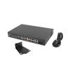 Switch lanberg 18 puertos 100mb 16xpoe+ - 2x gbit ether 150w rack 10 pulgadas - 19 pulgadas