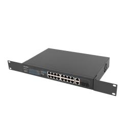 Switch lanberg 18 puertos 100mb 16xpoe+ - 2x gbit ether 150w rack 10 pulgadas - 19 pulgadas