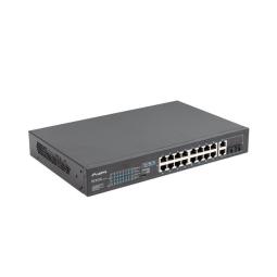 Switch lanberg 18 puertos 100mb 16xpoe+ - 2x gbit ether 250w rack 19 pulgadas