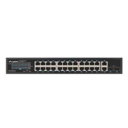 Switch lanberg 24 puertos 1gb poe+ - 2x sfp 2x gbit ethernet 360w rack 19 pulgadas