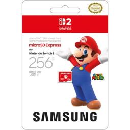 Tarjeta micro sd express samsung 256gb para nintendo switch 2