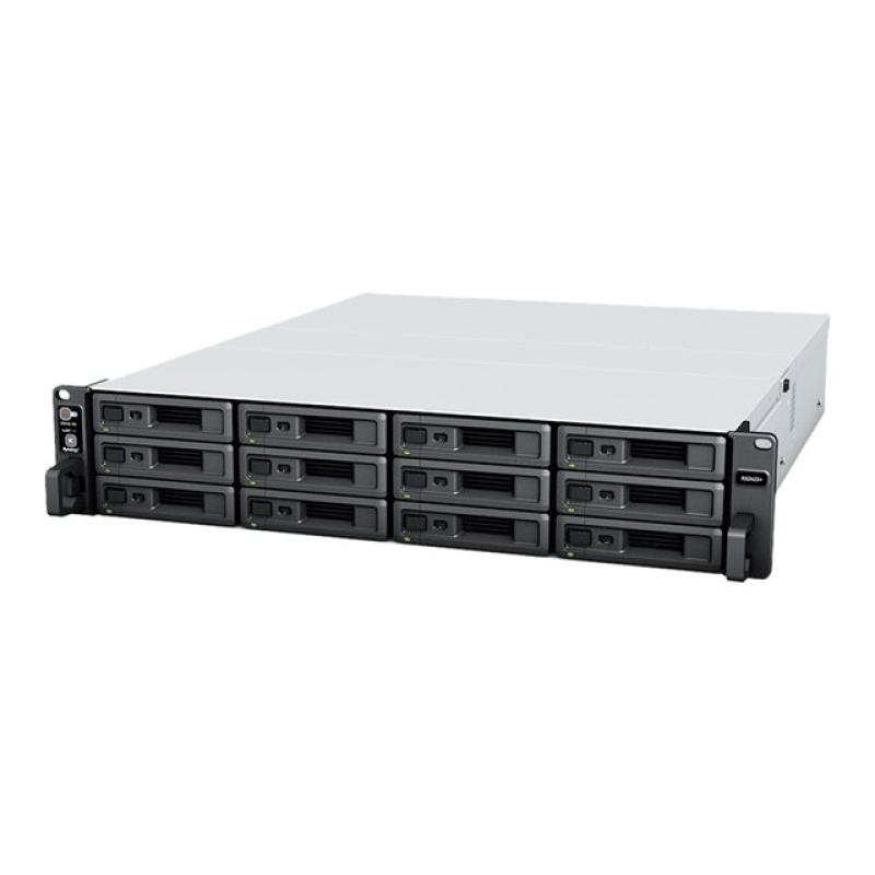 Servidor nas synology rs2423rp+ 8gb 12 bahias 2u rack gigabit ethernet