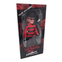 Figura mezco toyz a nightmare on elm street living dead dolls re - run freddy krueger talking 25cm