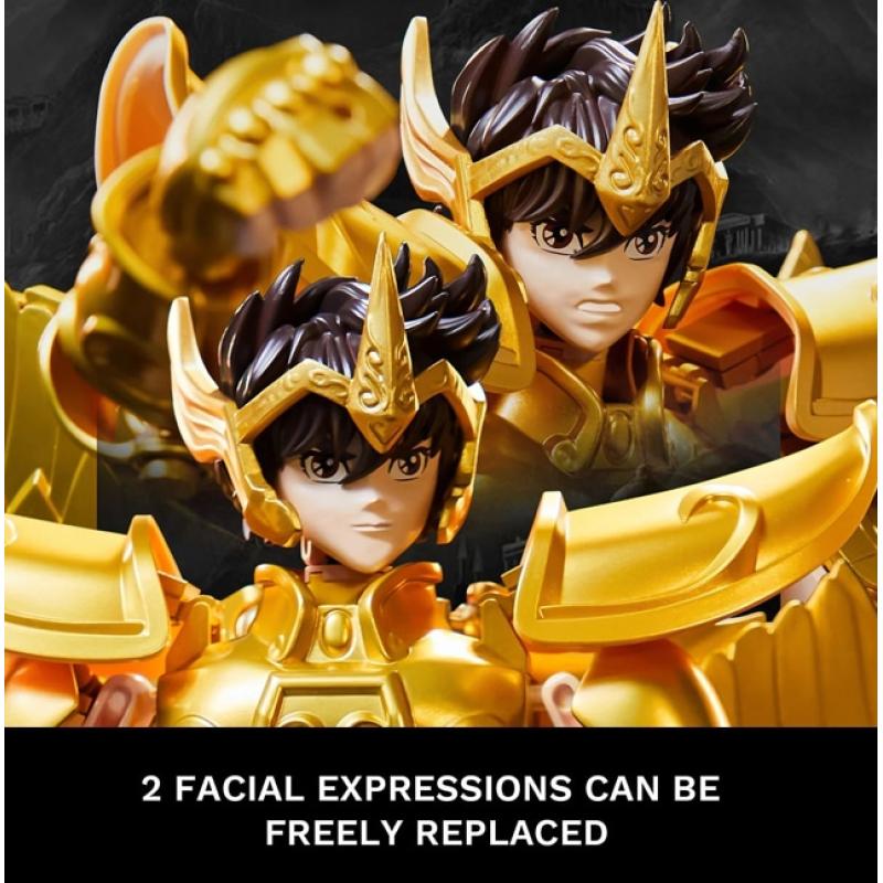 Figura pantasy saint seiya sagittarius the gold archer set construccion 47cm