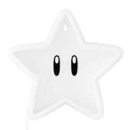 Luz neon pared paladone super mario bros super estrella