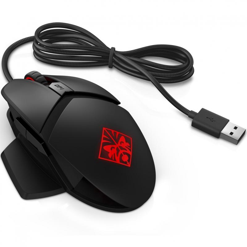 Mouse raton hp optico usb omen negro gaming - Imagen 1