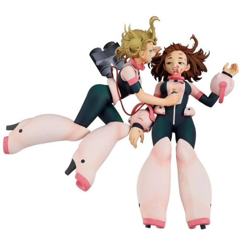 Figura ichibansho my hero academia masterlise ochako uraraka vs himiko toga on top of happiness 18cm