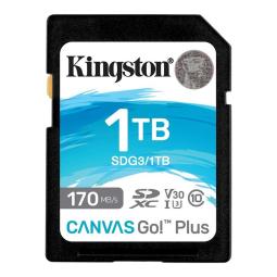 Tarjeta memoria sdxc 1tb kingston canvas go plus uhs - i u3 cl10