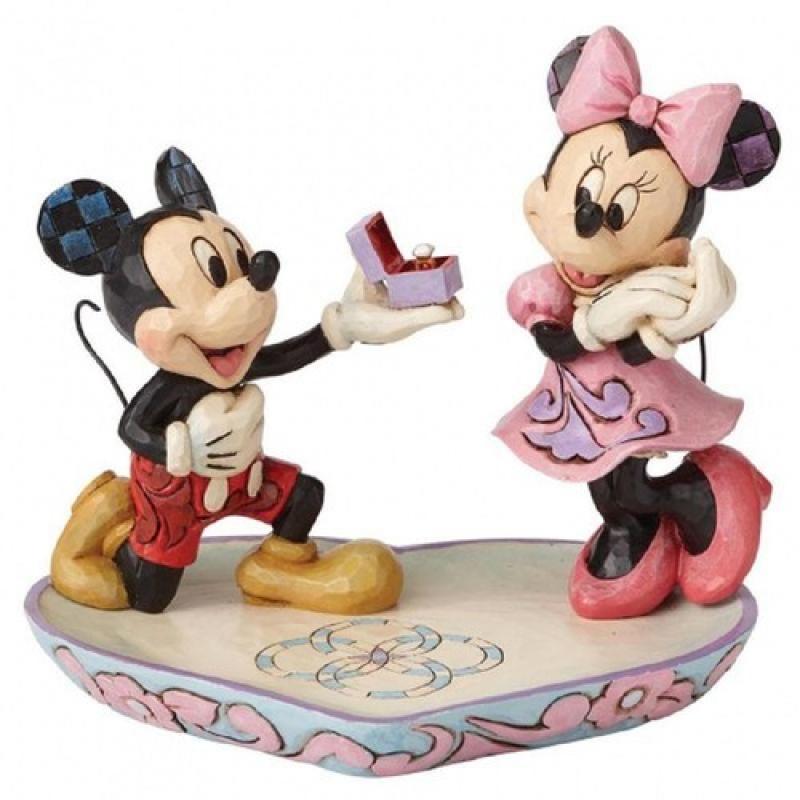 Figura enesco disney tradiciones mickey & minnie pedida de mano - Imagen 1