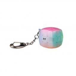 Cubo de rubik qiyi mini 3.5cm llavero 3x3 jelly - Imagen 1