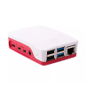 Carcasa raspberry pi 4 roja y blanca