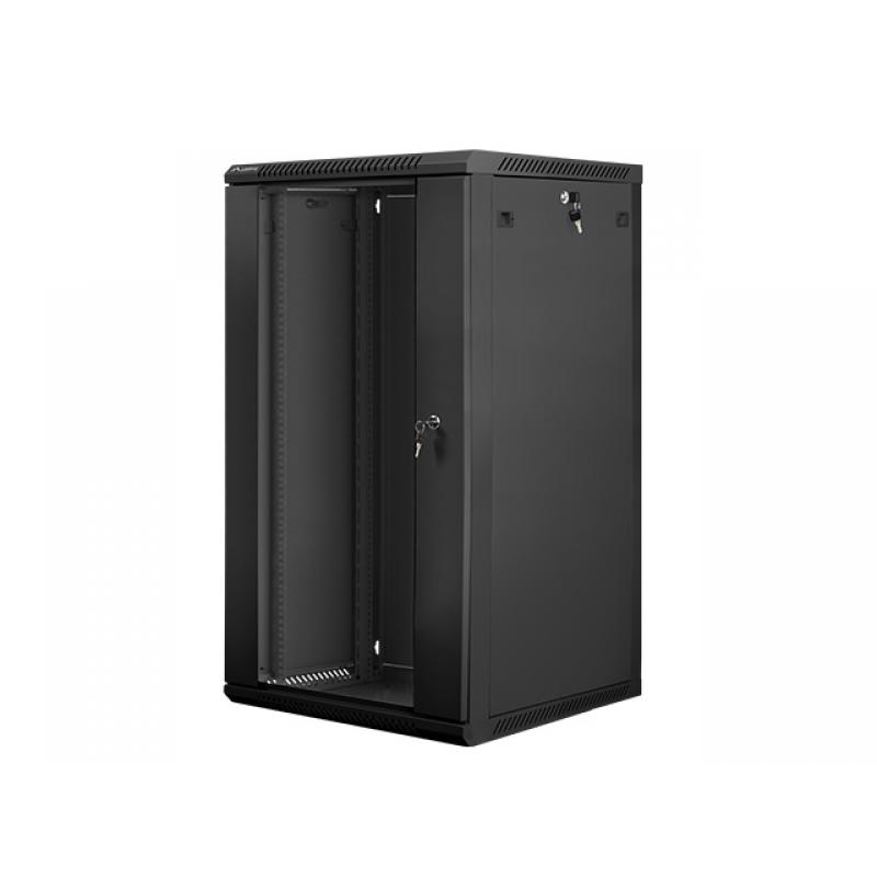 Armario rack lanberg 22u 600x600x1082 auto ensamblado 19pulgadas hasta 60 kg negro - Imagen 1