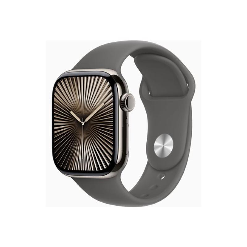 Smartwatch apple watch series 10 gps + cell 42mm natural titanium m - l
