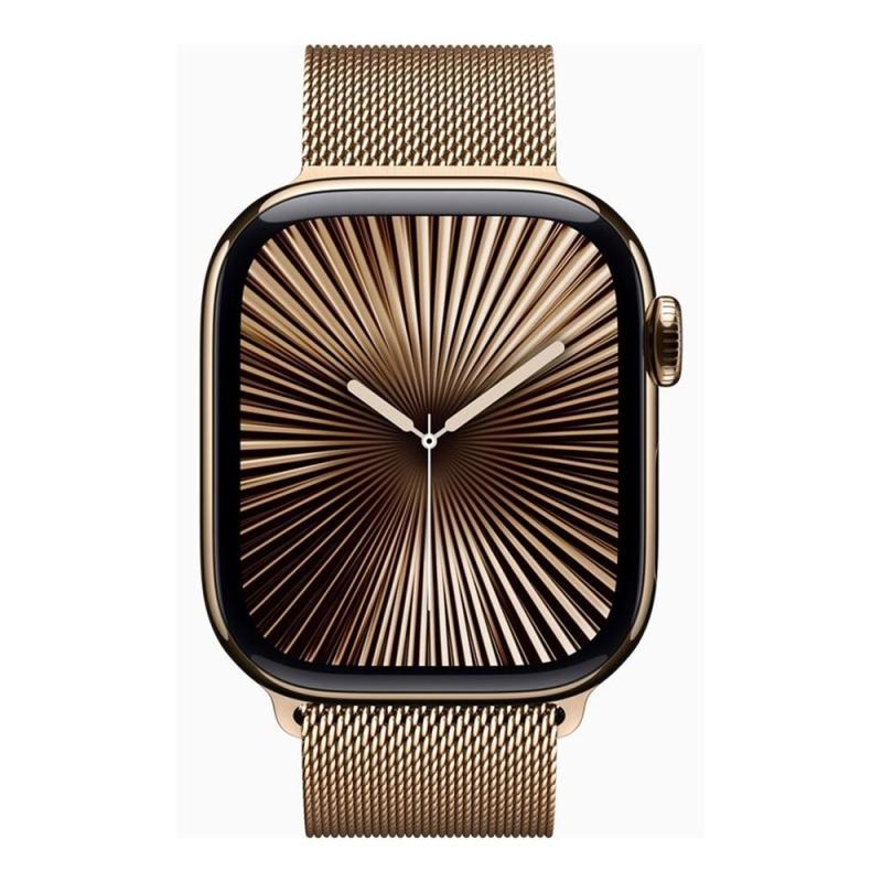 Smartwatch apple watch series 10 gps + cell 42mm golden titanium milanese loop m - l