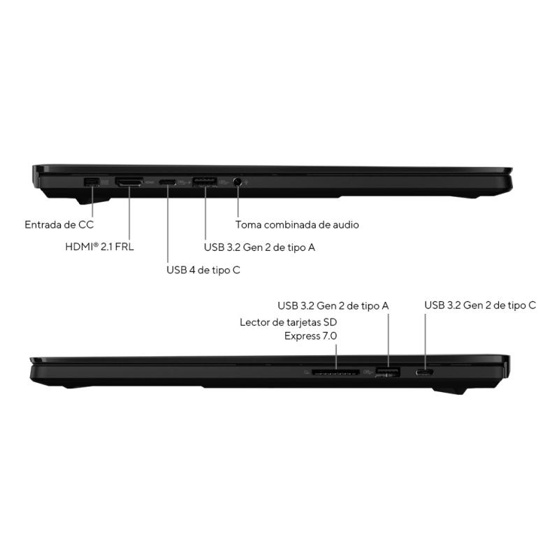 Portatil asus h7606wm - sc052w rai9 - hx370 32gb ssd 1tb 16 pulgadas