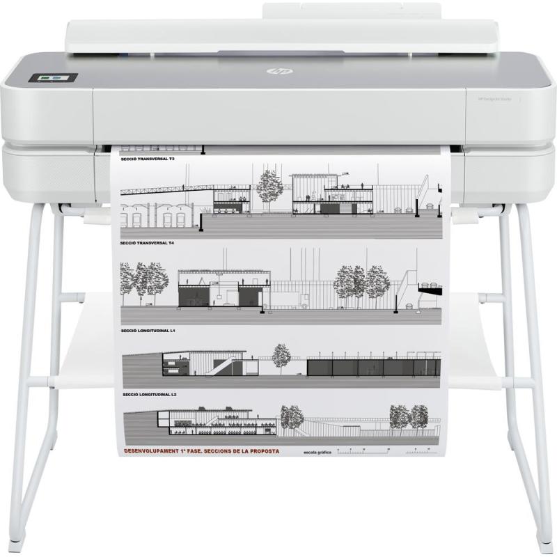 Plotter hp designjet studio steel a1 - red - wifi