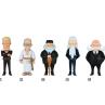 Figura banpresto one piece world collectable figure five elders 12 unidades 7cm