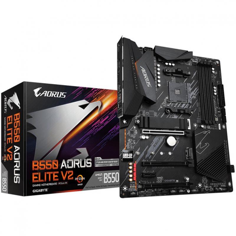 Placa base gigabyte b550 aorus elite v2 am4 atx 4xddr4 - Imagen 1