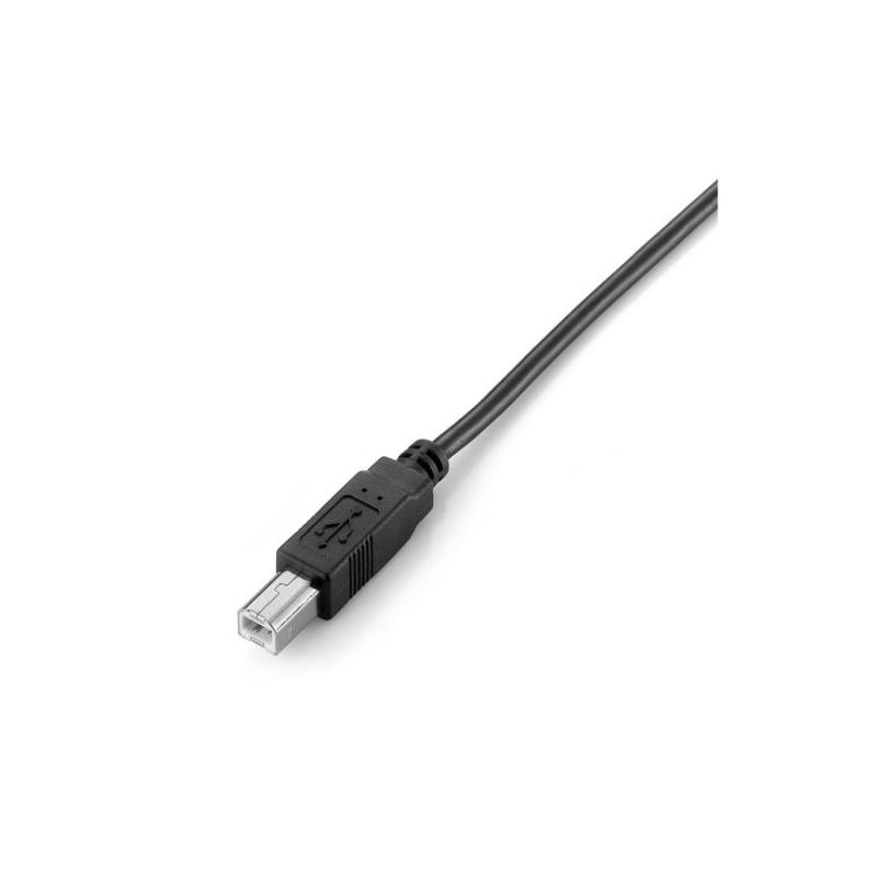 Cable usb 2.0 a usb tipo b equip 2m - macho - macho - negro