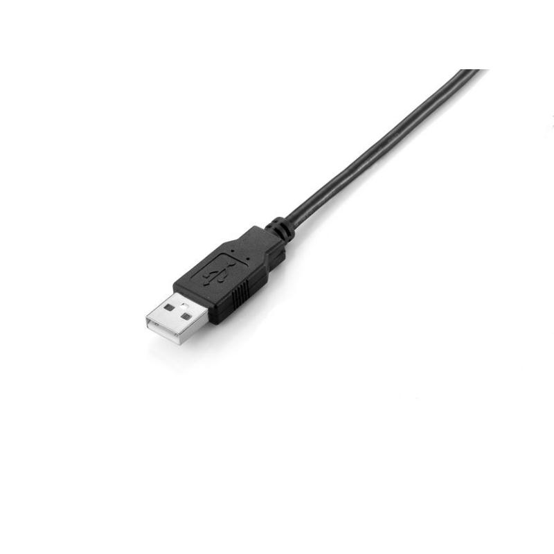 Cable usb 2.0 a usb tipo b equip 2m - macho - macho - negro