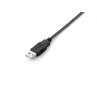 Cable usb 2.0 a usb tipo b equip 2m - macho - macho - negro