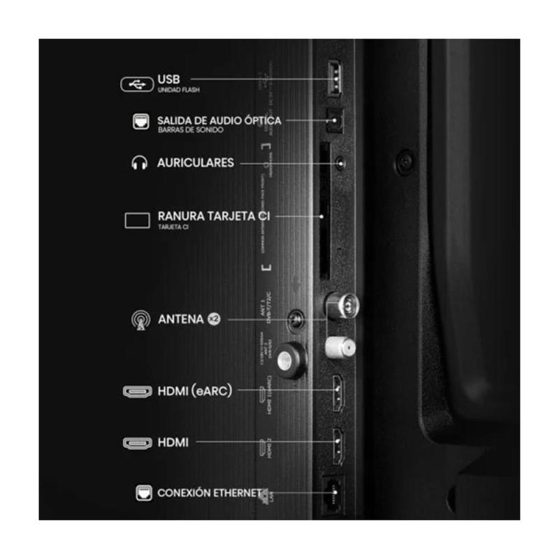 Tv hisense 32 pulgadas led hd ready - 32a4q - smart tv