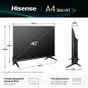 Tv hisense 40 pulgadas led fhd - 40a4q - smart tv