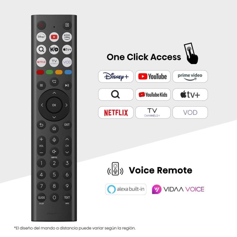 Tv hisense 55 pulgadas led 4k uhd - 55a6q - smart tv