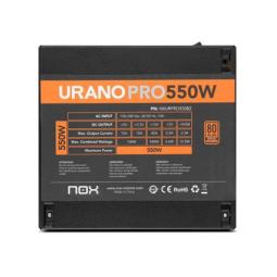 Fuente alimentacion nox urano pro gaming atx 550w