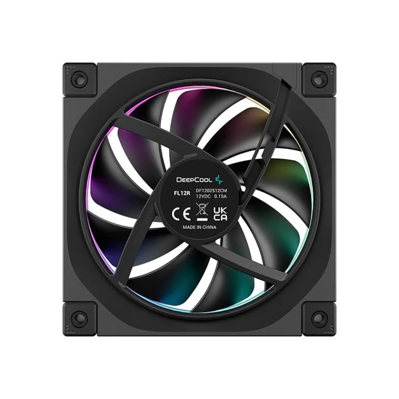 Ventilador caja deepcool fl12r argb 120mm negro